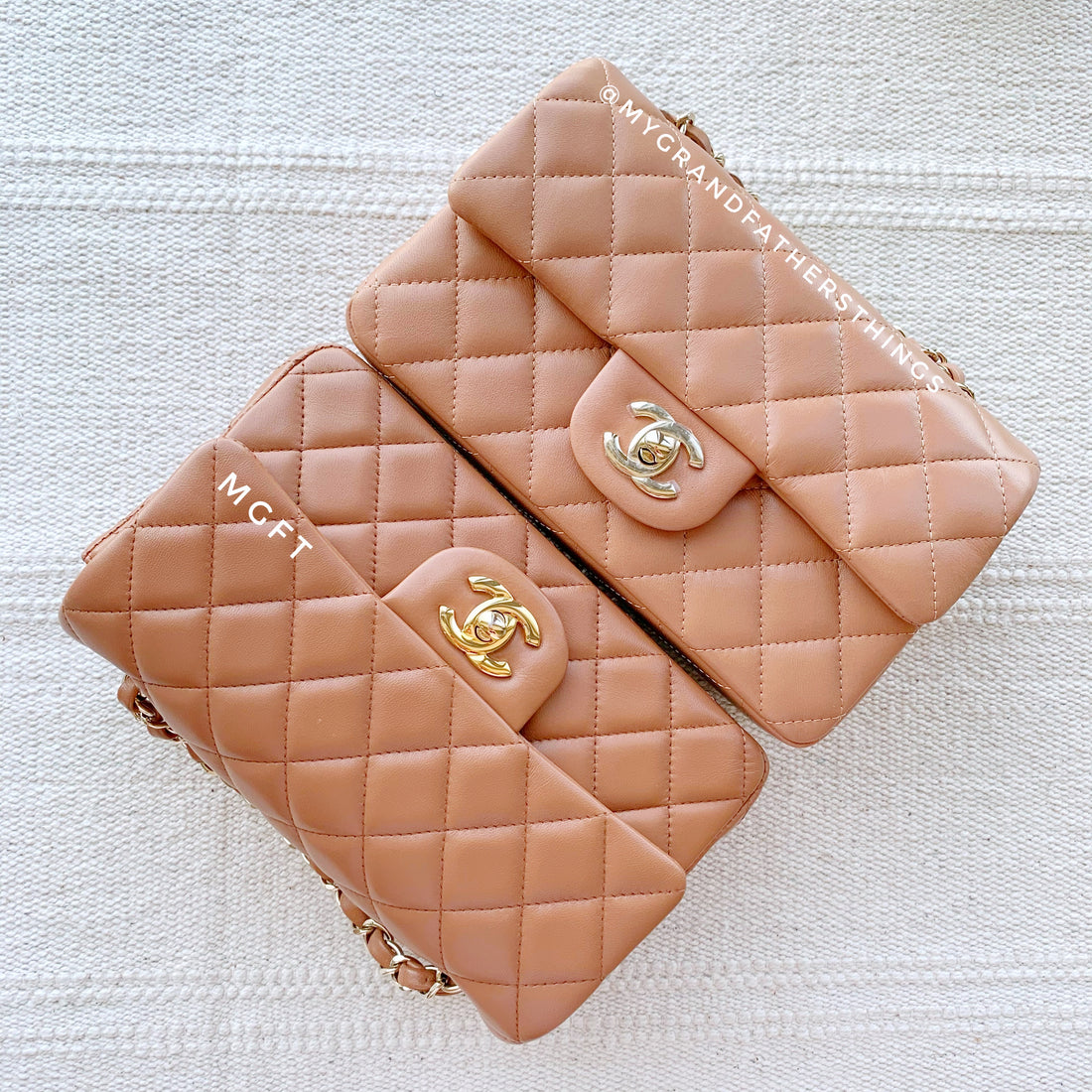 A history of the vintage gold/caramel/poop of Chanel