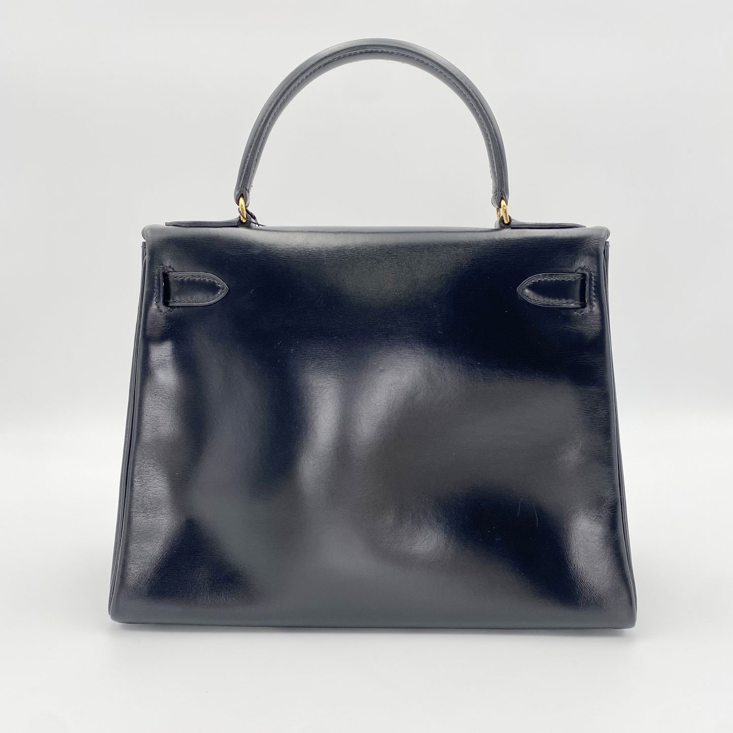 Aldrich, Vintage Authentic Hermes ⭕I 1979 kelly 28 retourne black box GHW