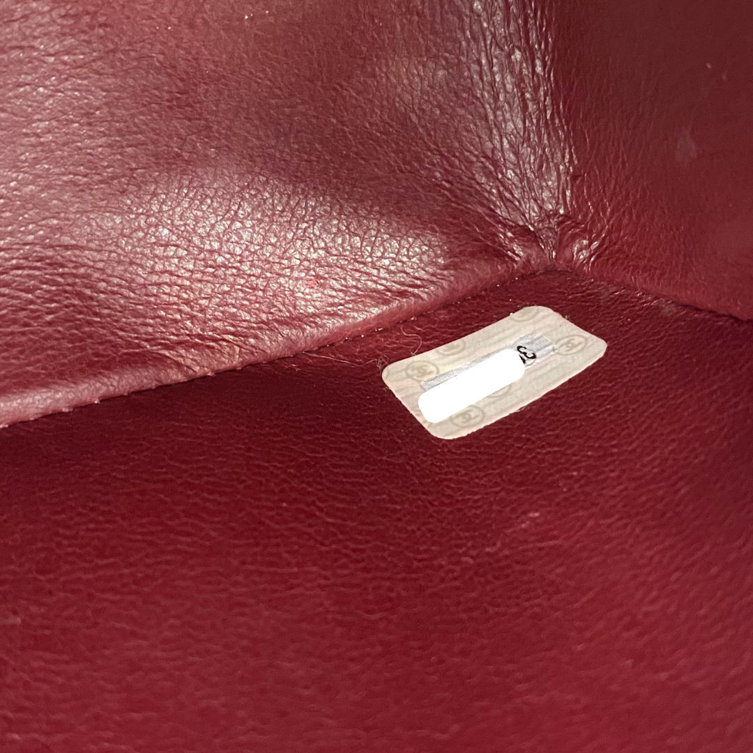 Adara, 3 Series Small Classic Flap Black Lambskin with seal and card