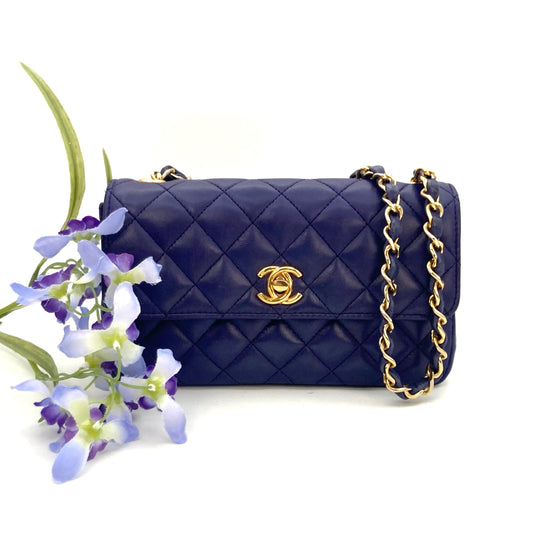Nadia, 0 Series 20cm Mini Purple Lambskin with seal only
