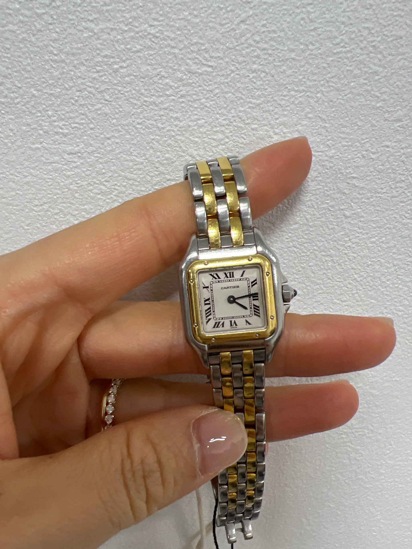 Vintage Authentic Cartier panthere yellow gold quartz