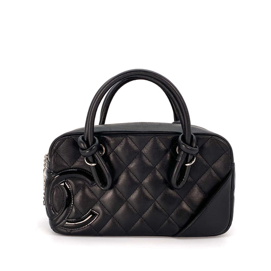 Alba, 10 Series Cambon Mini Boston Black Silver Hardware with seal only