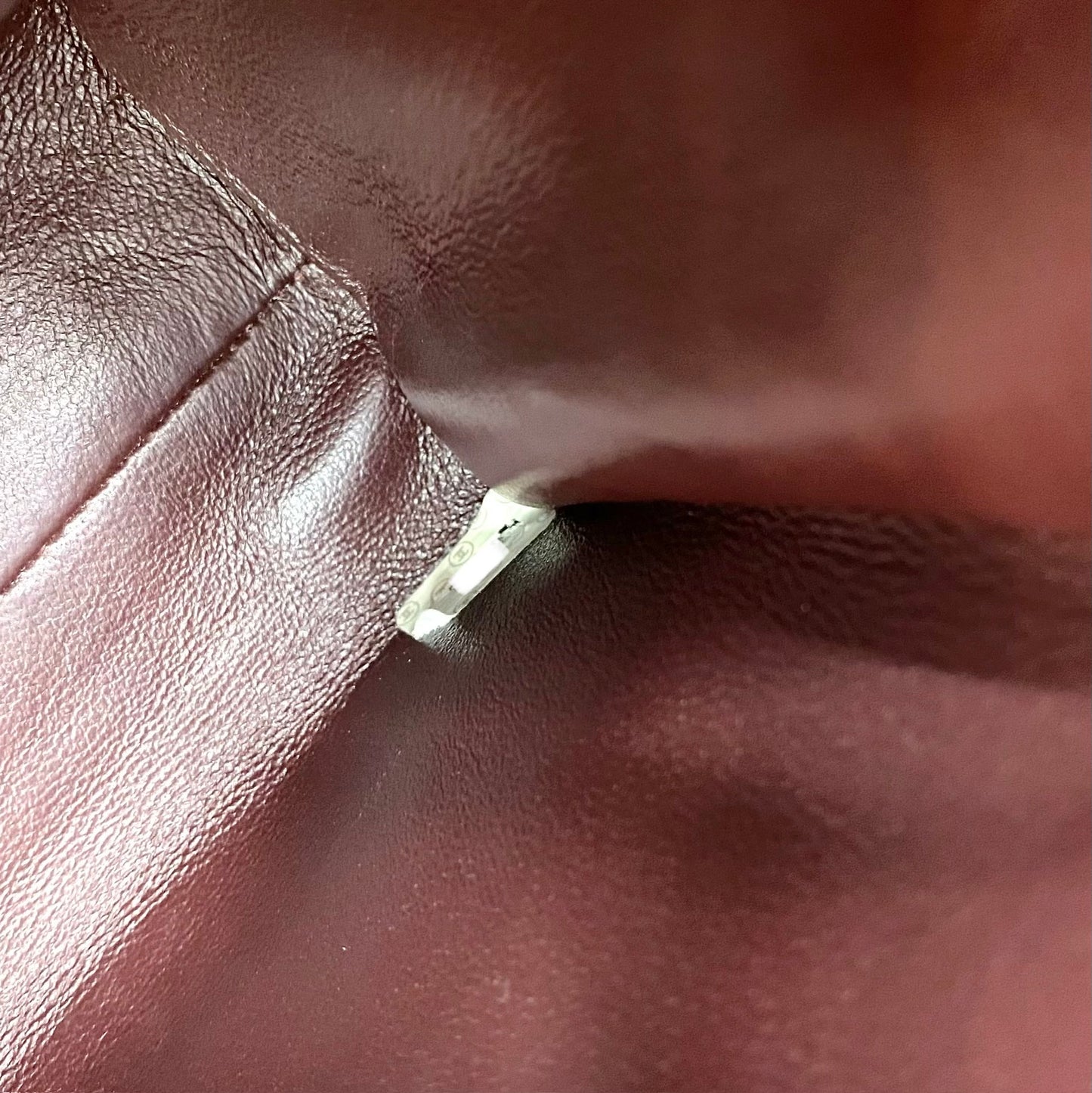 Jasper, 4 Series 23cm Square Dark Brown Mini Lambskin with seal and card