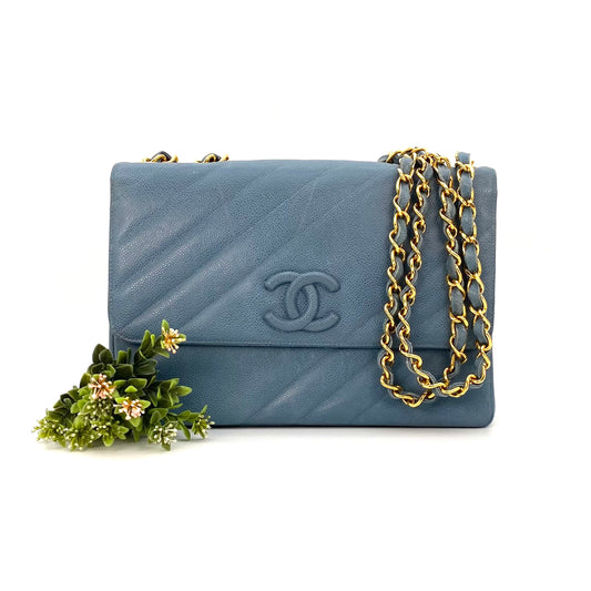 Jiro, 3 Series Light Blue Shadow Stitch Single Flap with seal and card