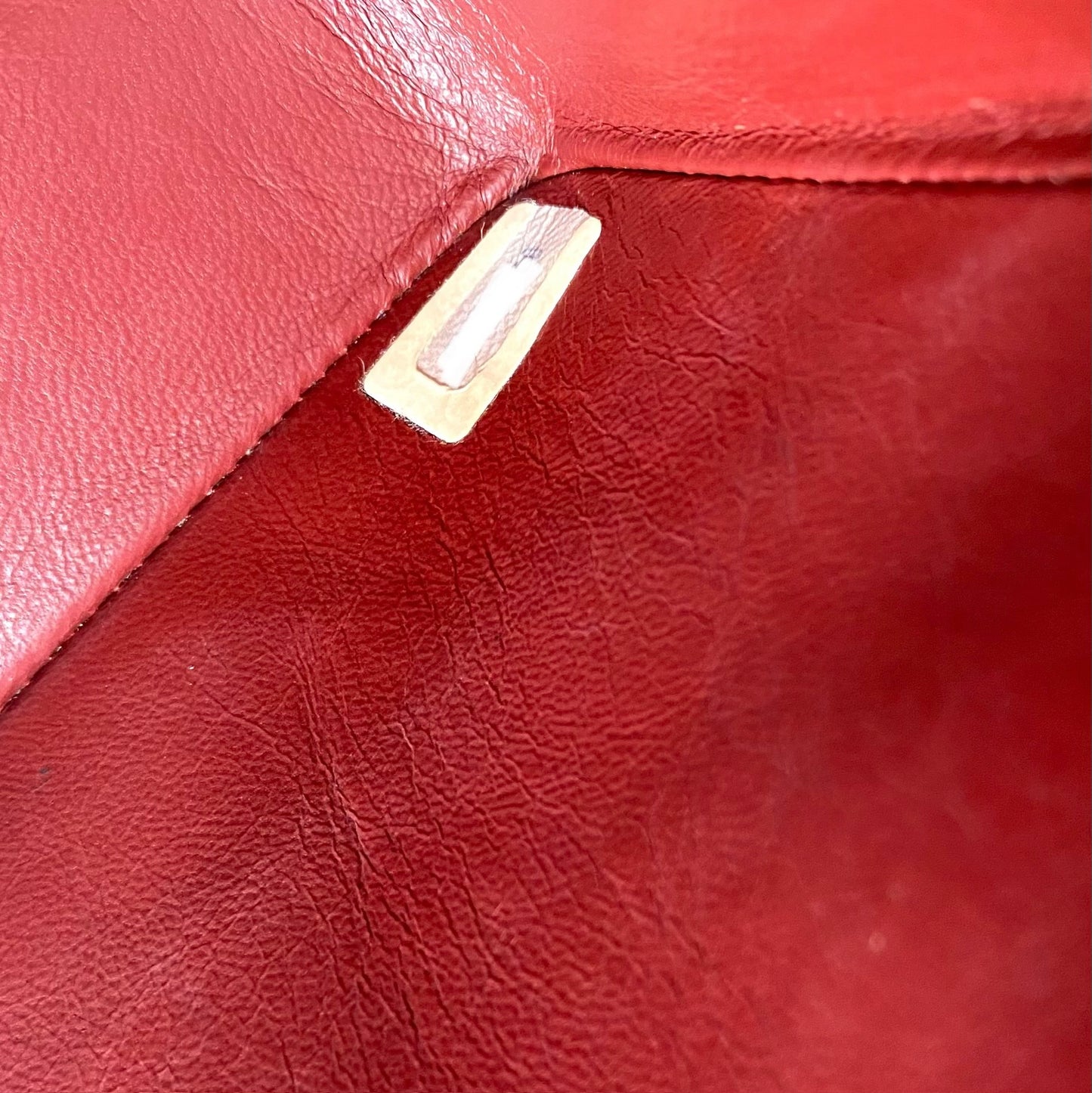 Ronan, 0 Series Straight Flap Black Lambskin Gold Hardware with seal and card