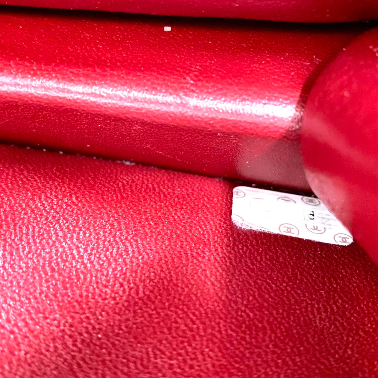 Via, 5 Series Small Full Flap Black Lambskin with seal and card