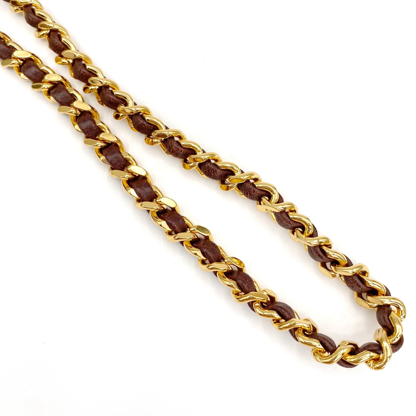 Eljayne, Vintage Authentic Chanel 5 series mini brown caviar "dumpling" with seal and card