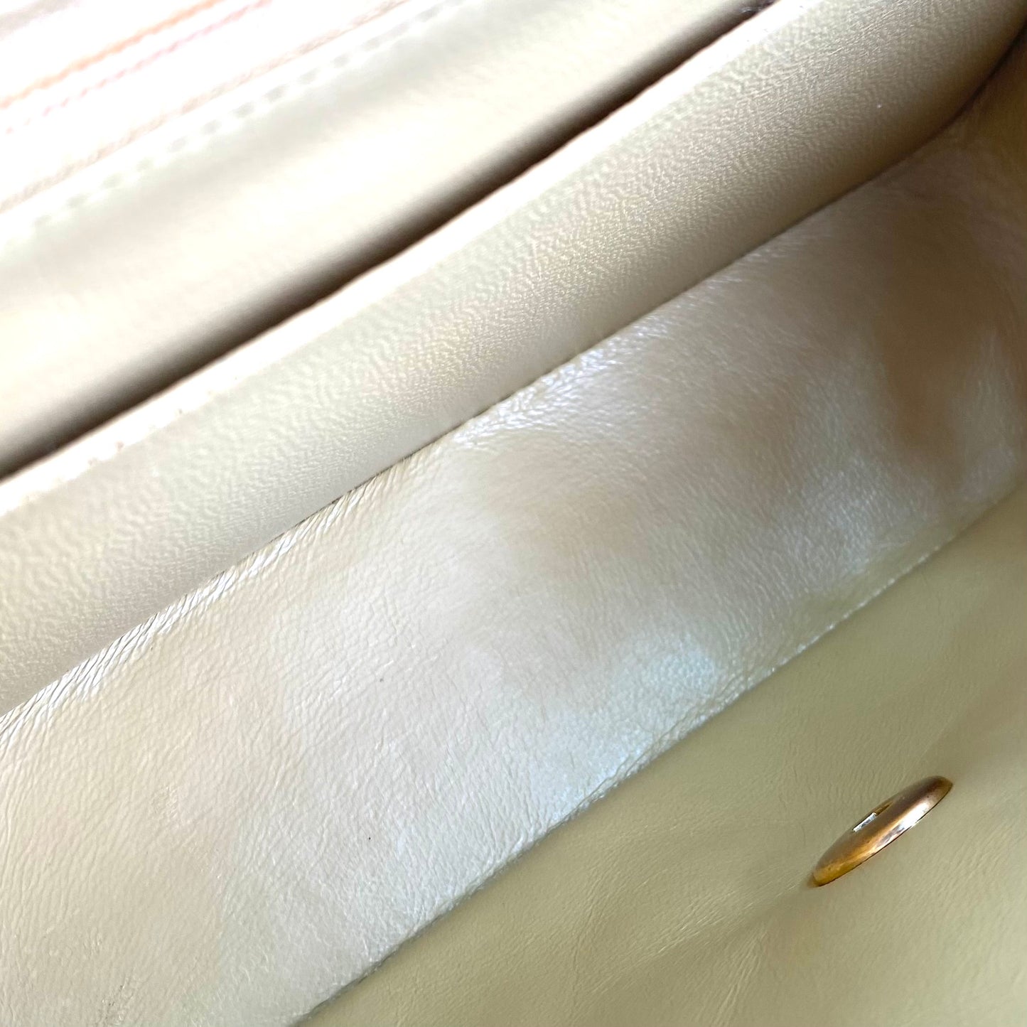 Axel, 0 Series Half Moon Beige Lambskin with seal and card