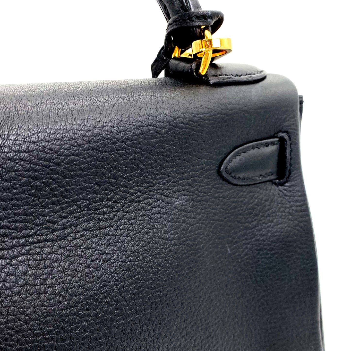 Wendell, 1998 K28 in black evercolor leather GHW retourne with stamp with strap, key, lock and clochette