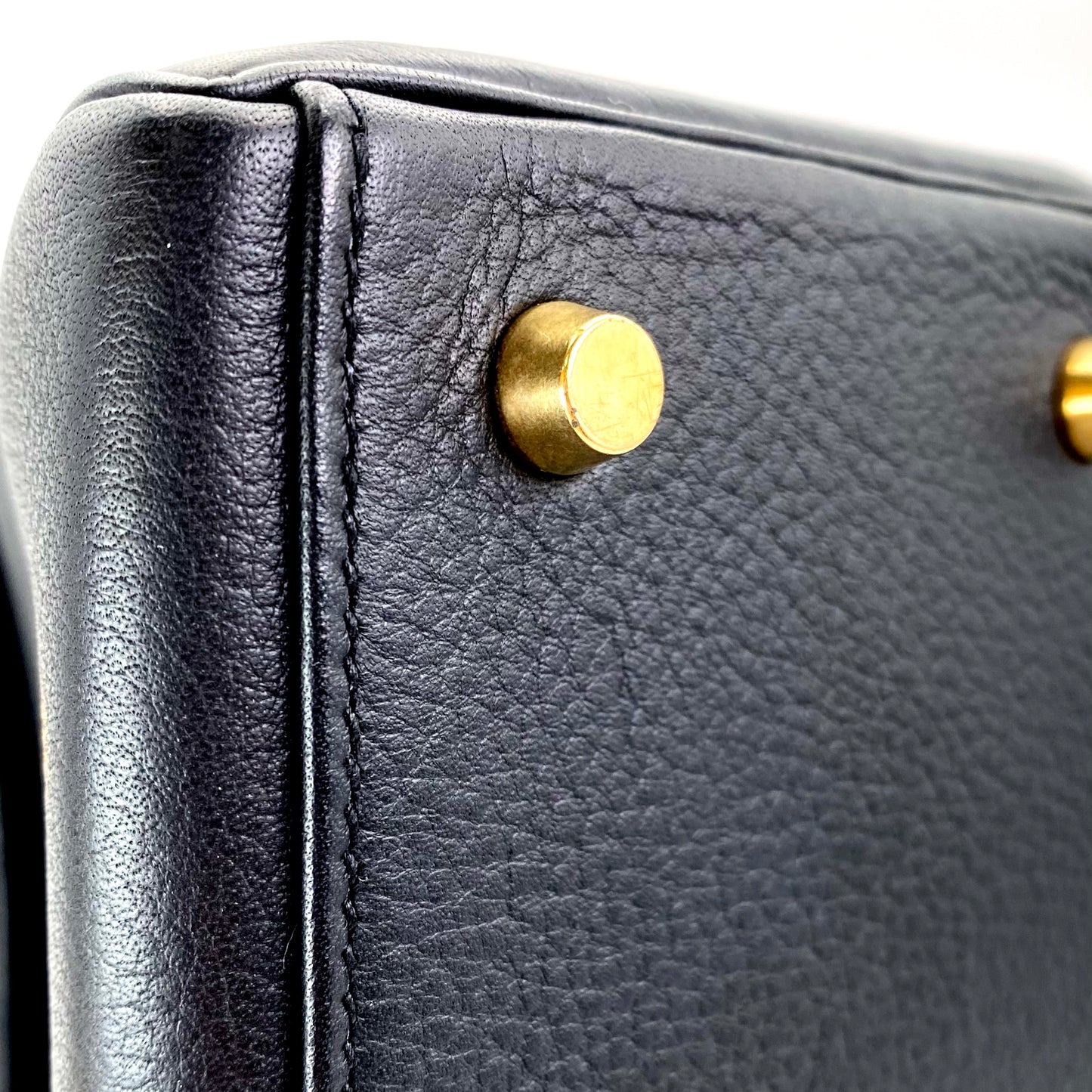 Wendell, 1998 K28 in black evercolor leather GHW retourne with stamp with strap, key, lock and clochette