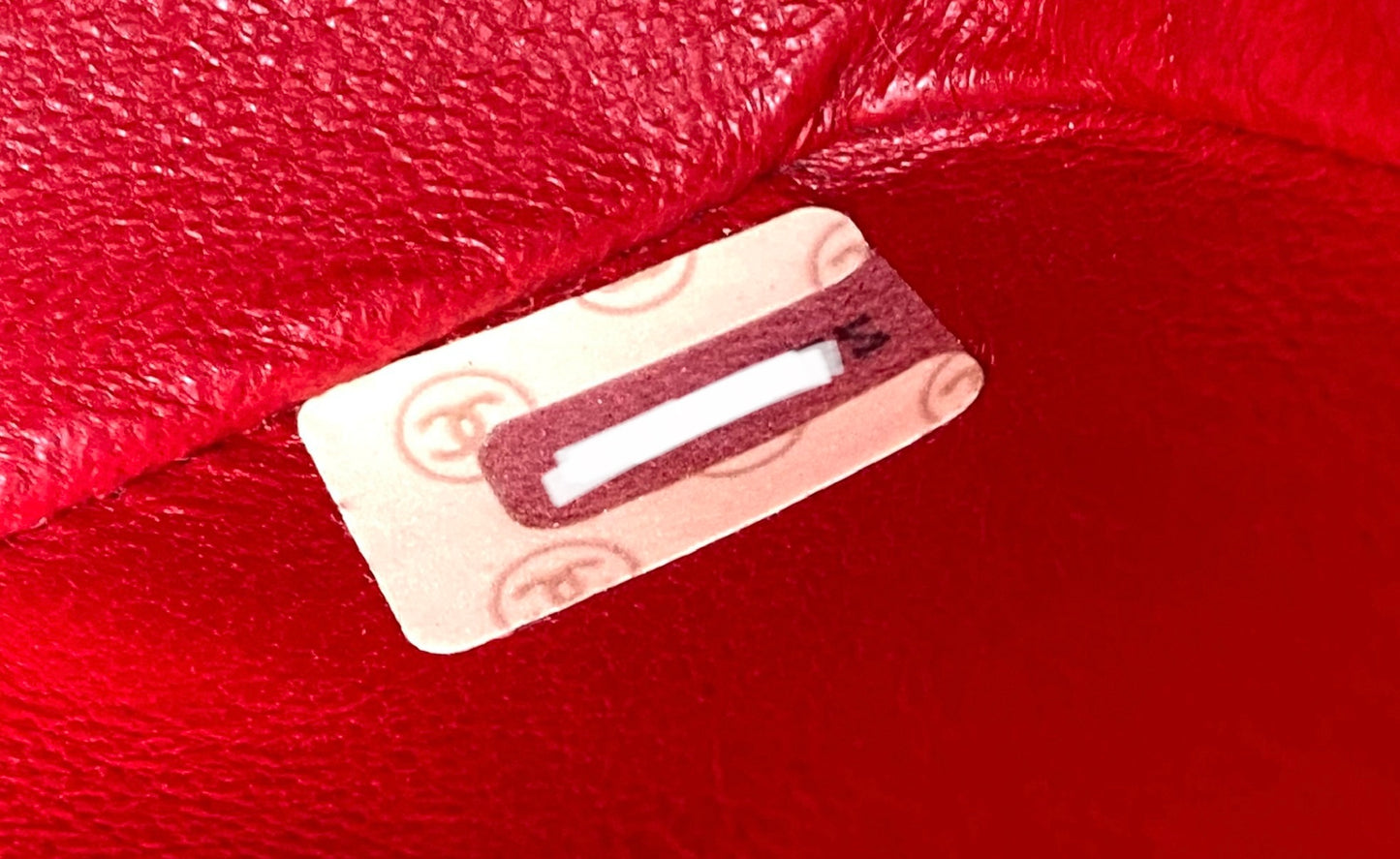 Leontyne, 2 Series Small Diana Red Lambskin with seal and card