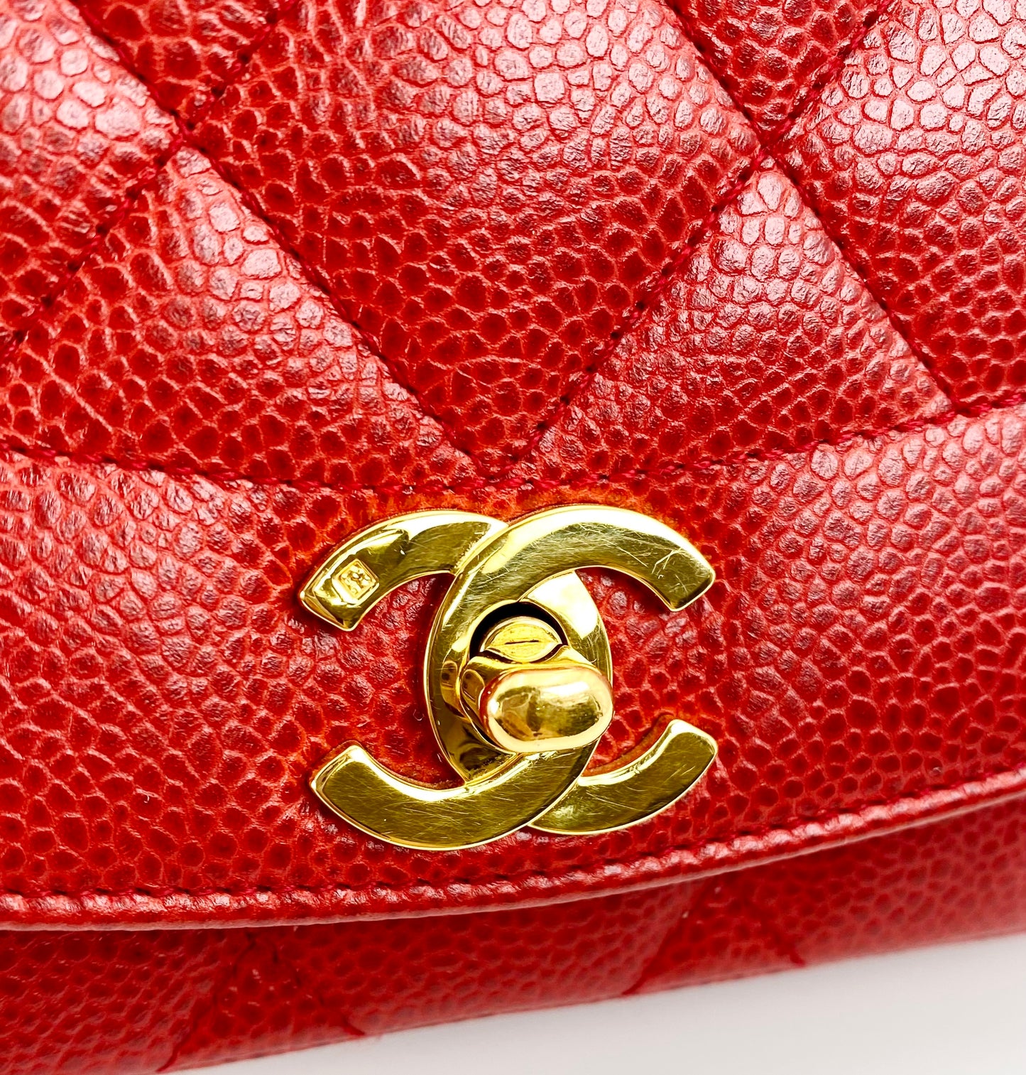 Ulysses, 2 series small red caviar Diana with sticker and card