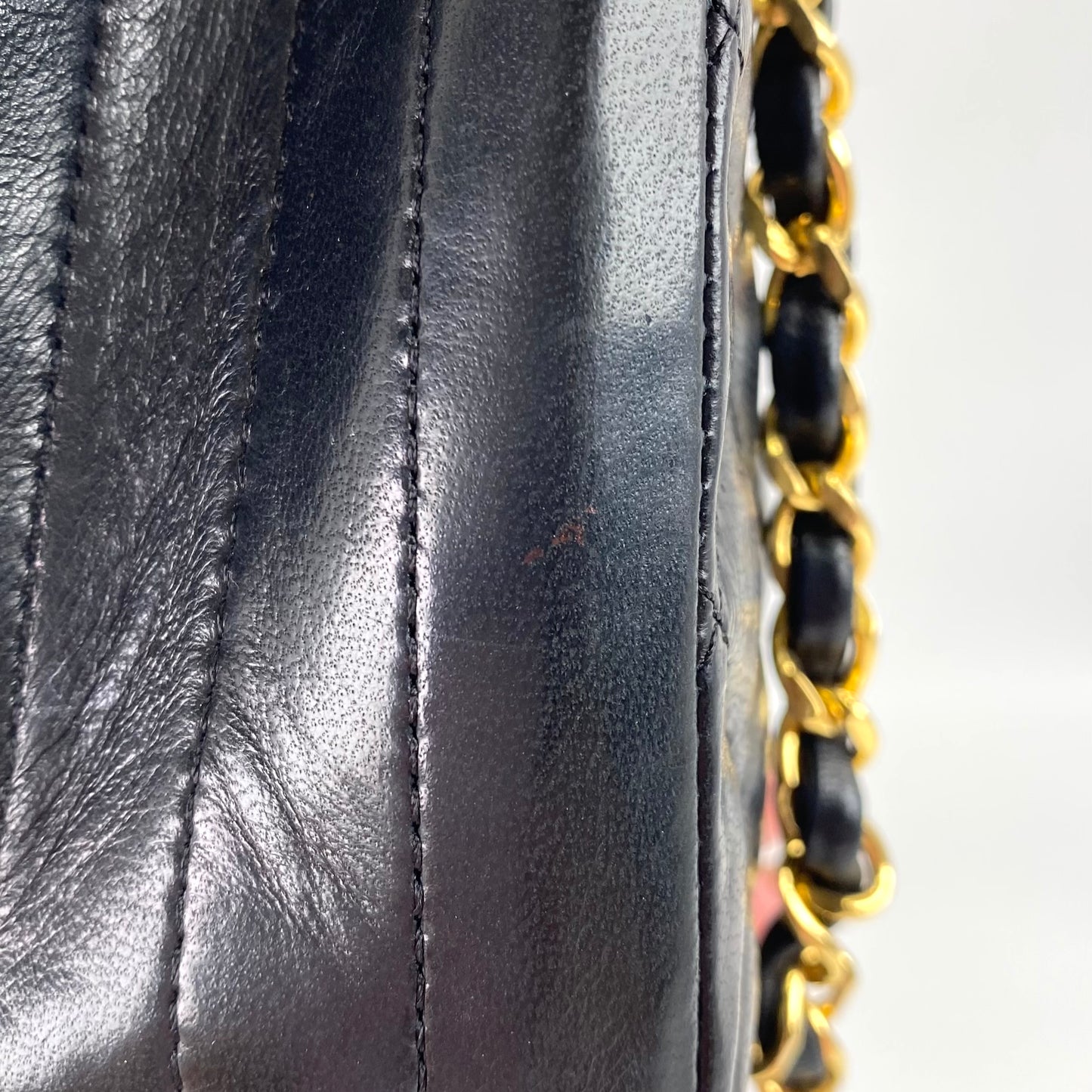 Aloy, Vintage 1 Series Chanel Vintage Halfmoon black with card and seal