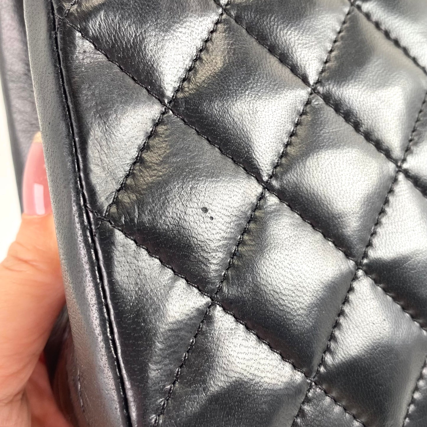 Aloy, Vintage 1 Series Chanel Vintage Halfmoon black with card and seal