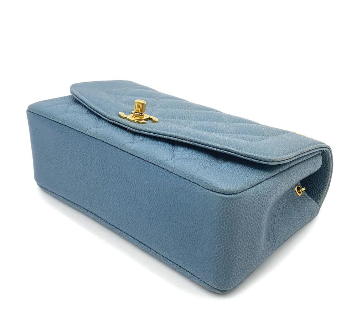 Choejor, 3 Series Small Diana Blue Caviar with seal and card