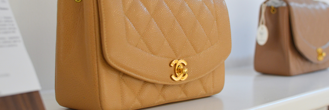 Trying on both sizes of vintage Chanel Dianas ft. Sheryl & Blanca