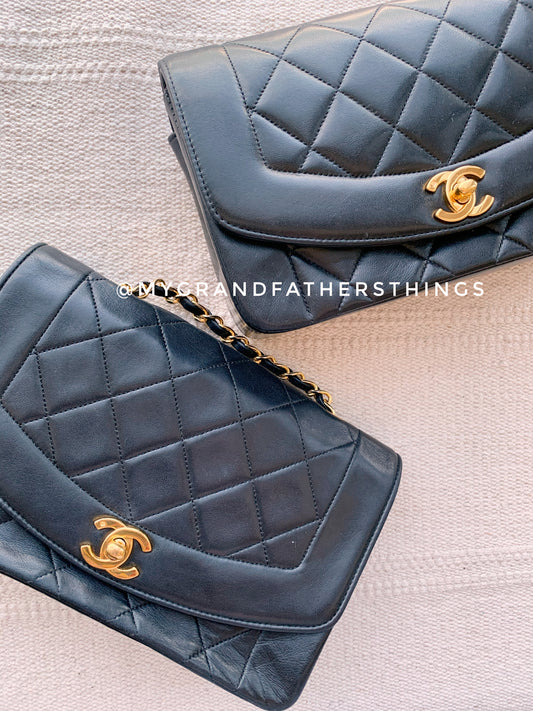 DETAILED REVIEW Chanel Diana VS Classic Flap  Vintage Chanel Double flap  bag VS Single flap 