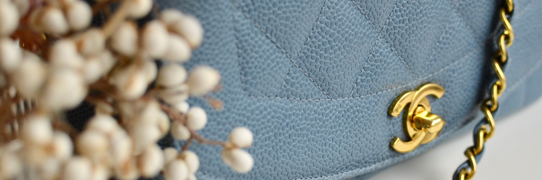 Here's one of the rarest colors in vintage Chanel