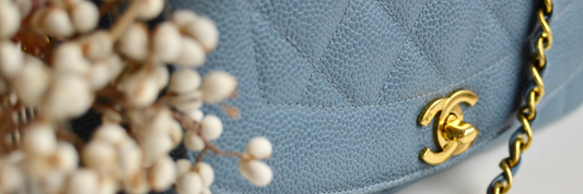 Here's one of the rarest colors in vintage Chanel