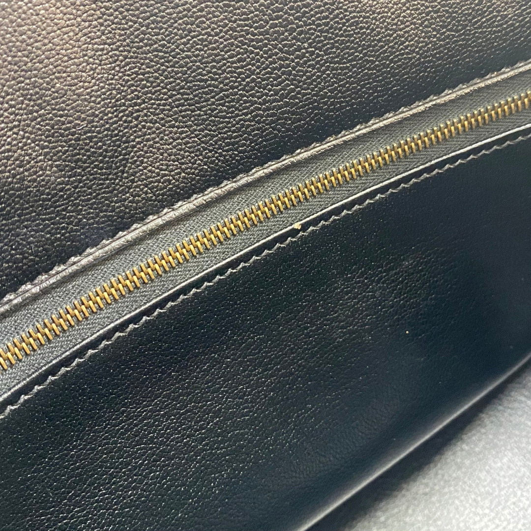 Ruri, 1996 Haut A Courroies 32 Black Ardennes Gold Hardware with stamp 〇Z