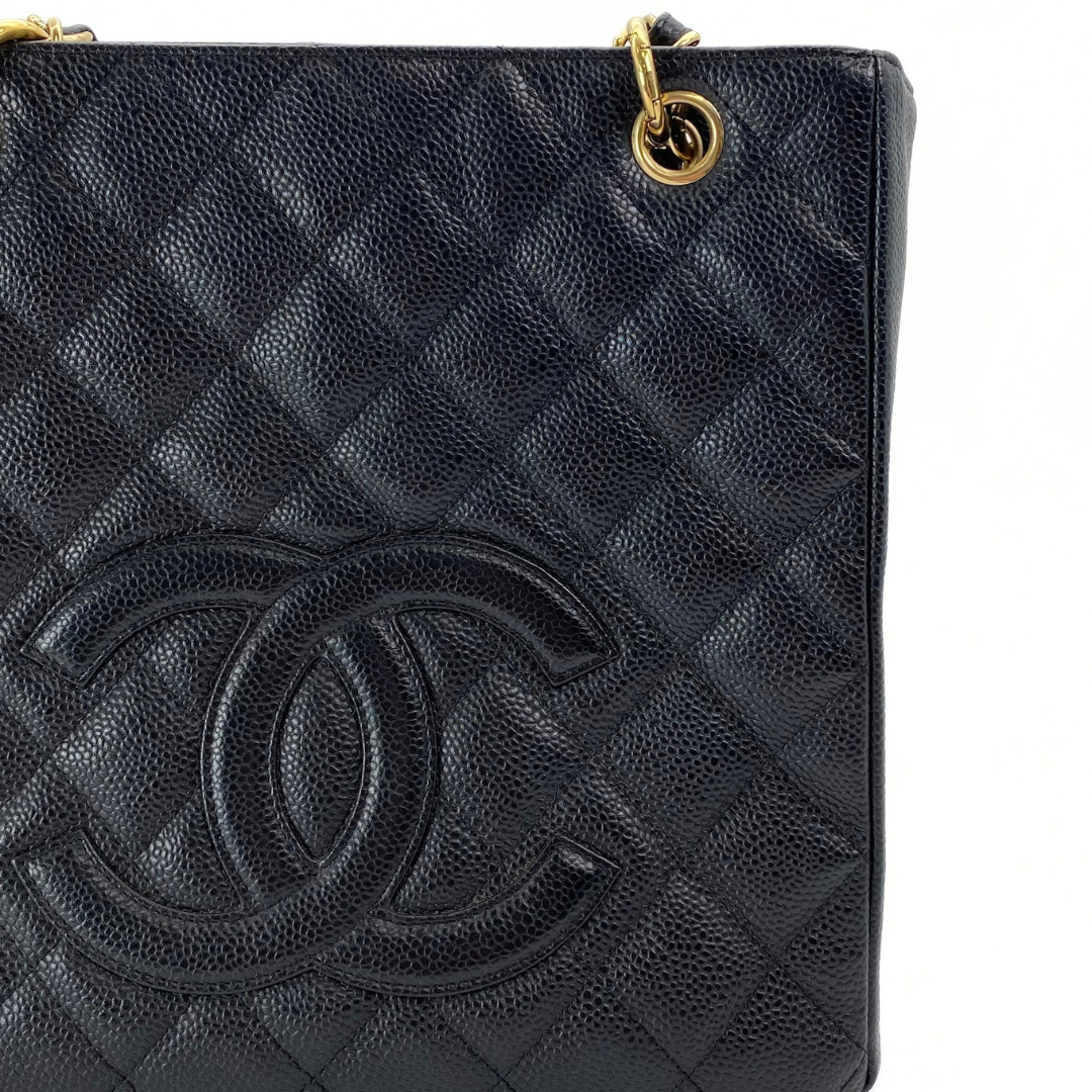 Mahina, 9 Series PST Tote Black Caviar with seal and card