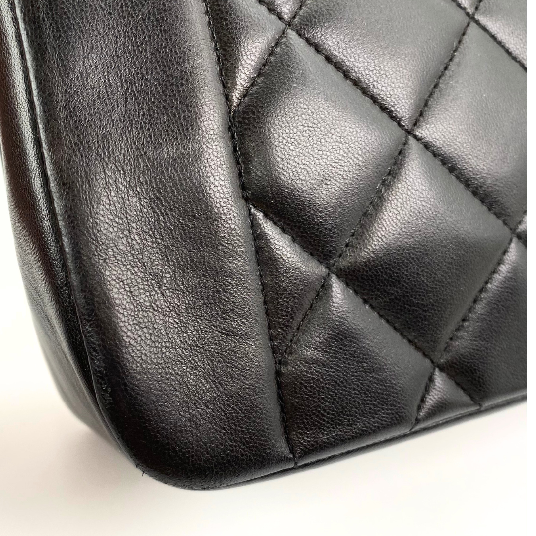 Sorenza, 2 Series Medium Diana Black Lambskin with seal and card