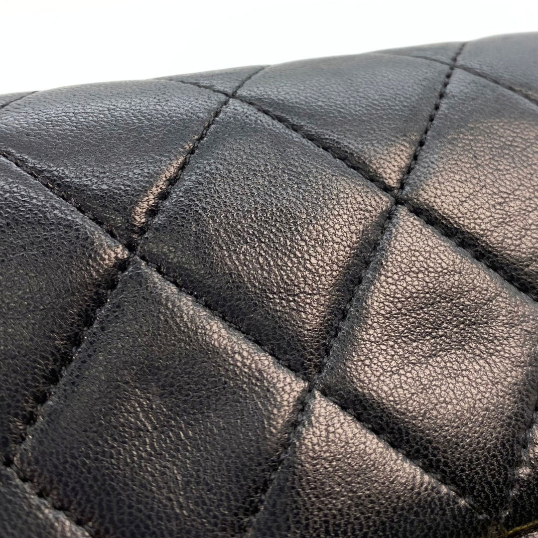 Michiru, 1 Series Square 17cm Black Lambskin with seal and card