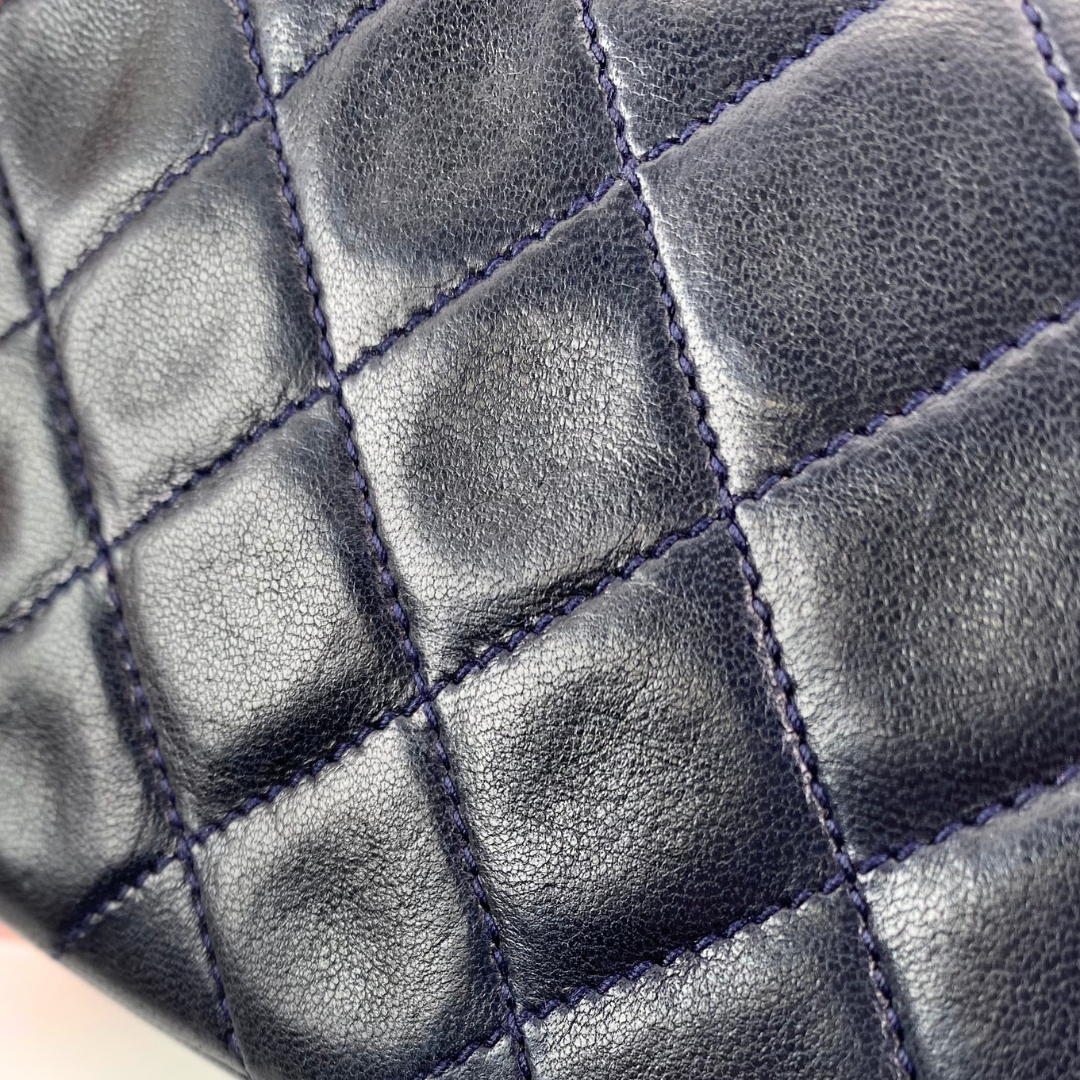 Rorik, 1 Series Mini Circle Coco Navy Lambskin with seal only