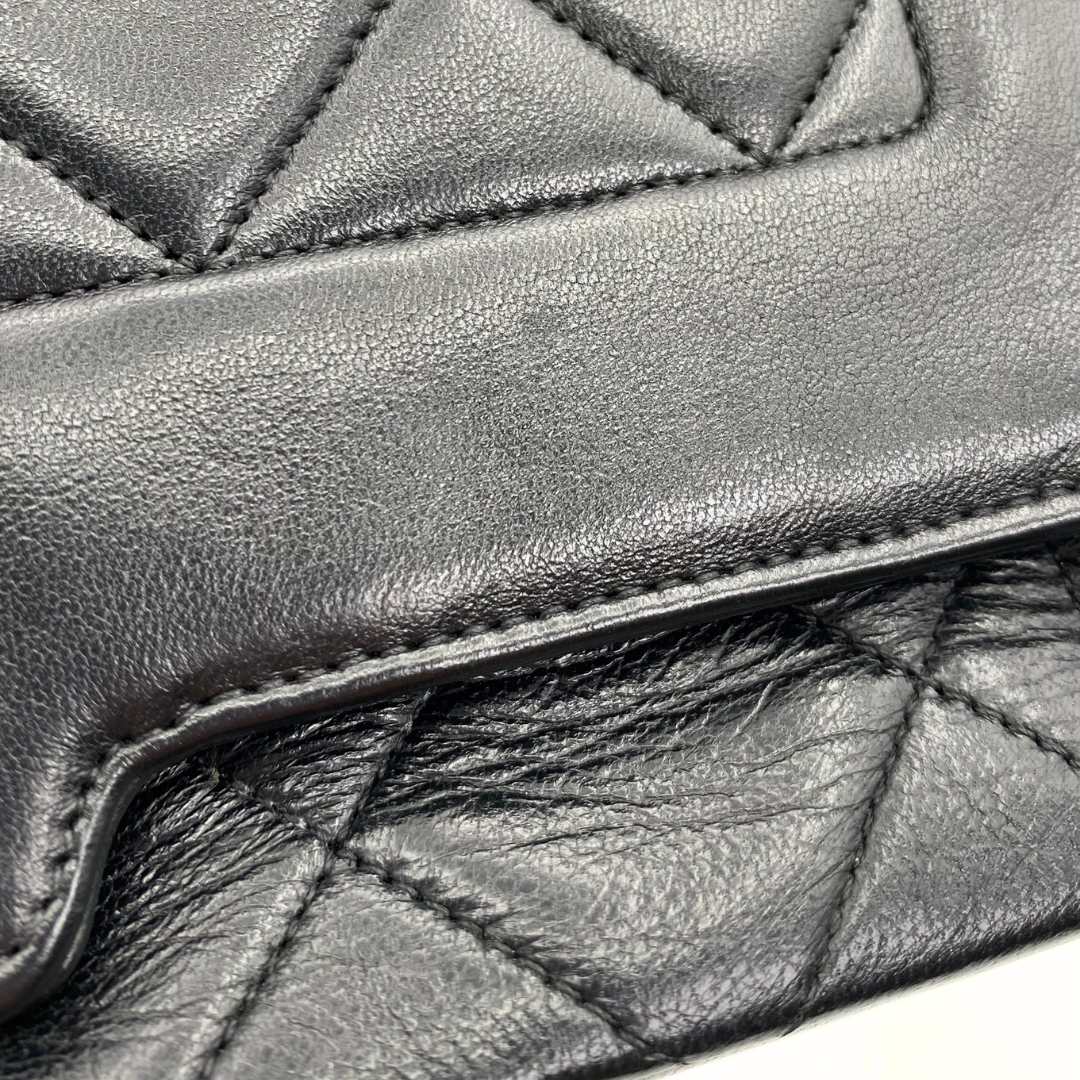 Artem, 4 Series Black Lambskin Tab Border with seal only