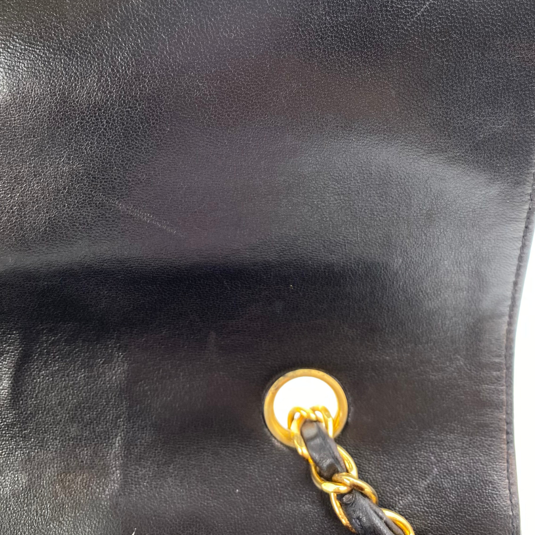 Sergey, 2 Series Small Diana Black Lambskin with seal and card