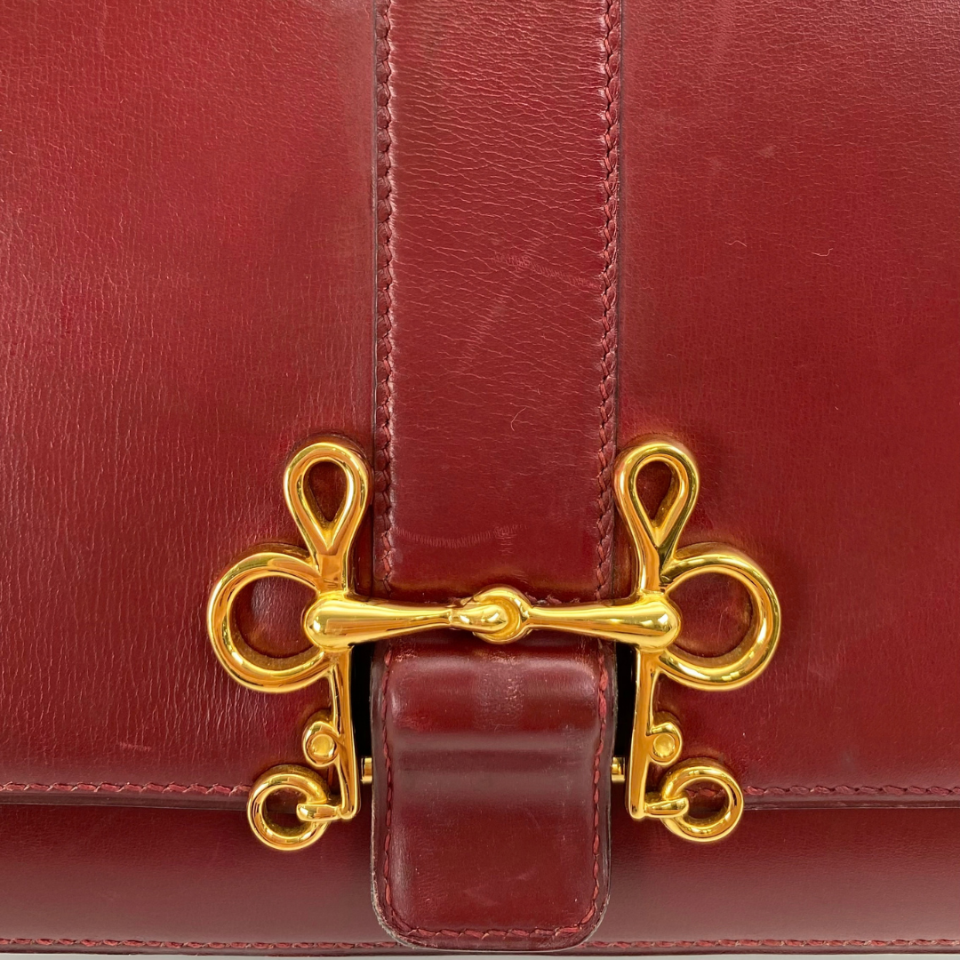 Akemi, 1976 Sorogne Rouge H Boxcalf Gold Hardware with stamp 〇F