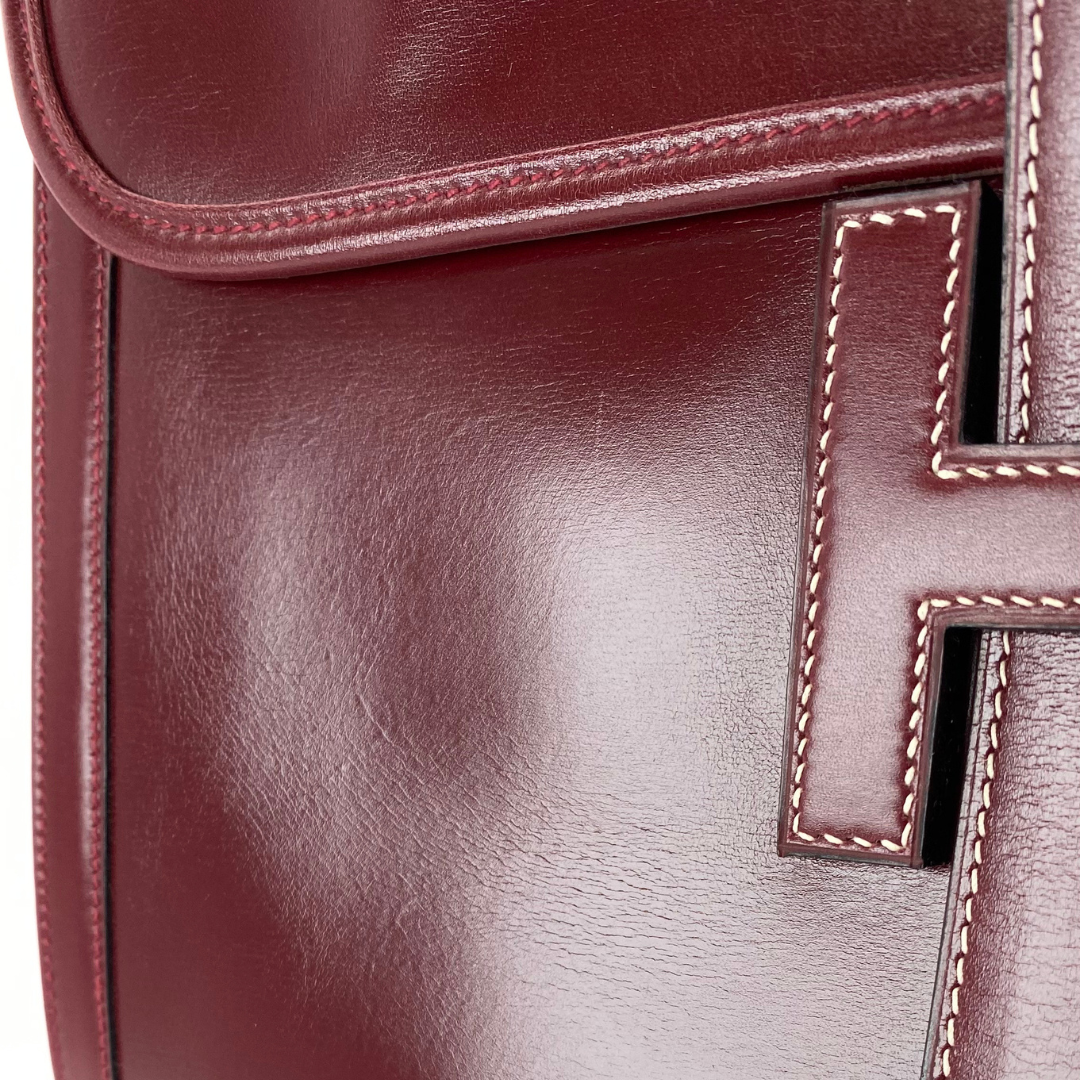 Cyra, 1978 Jige PM Boxcalf Bordeaux with stamp 〇H