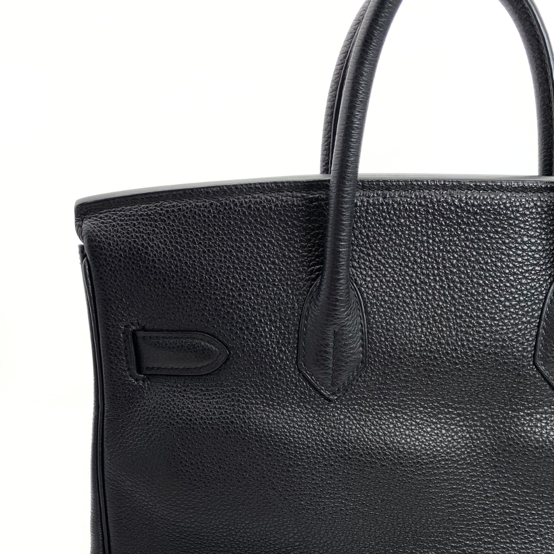 Avenor, 2000 Hat A Courroies 32 Black Togo Silver Hardware with □D