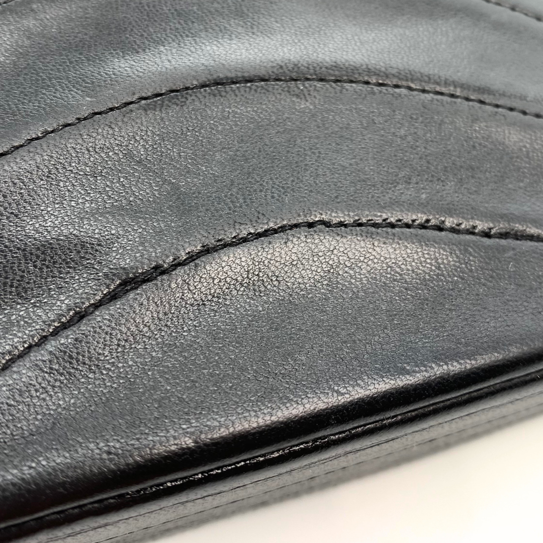 Awino, 1 Series Wave Stitch Black Lambskin with seal only
