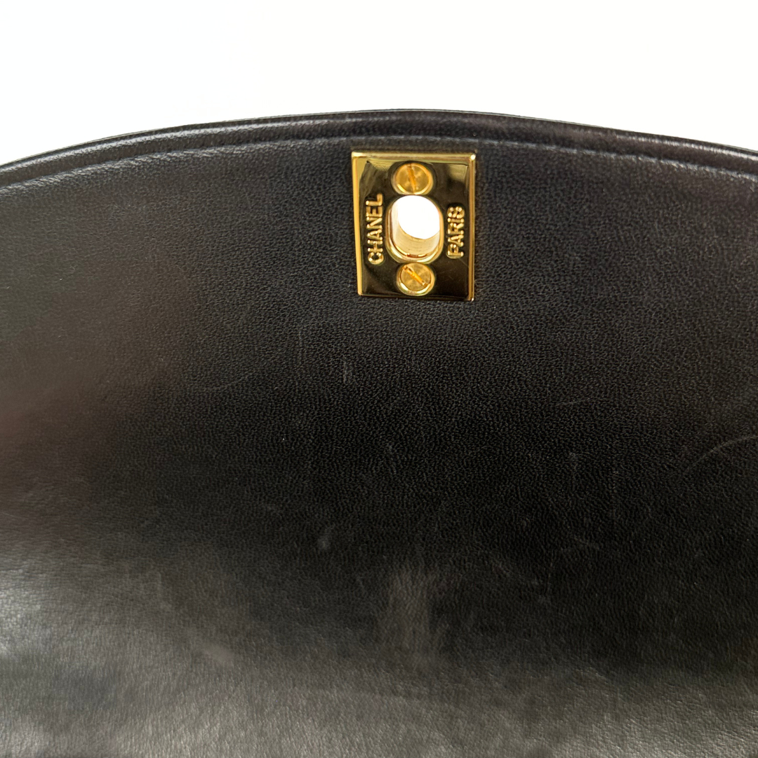 Pioco, 4 Series Small Diana Black Lambskin with seal and card