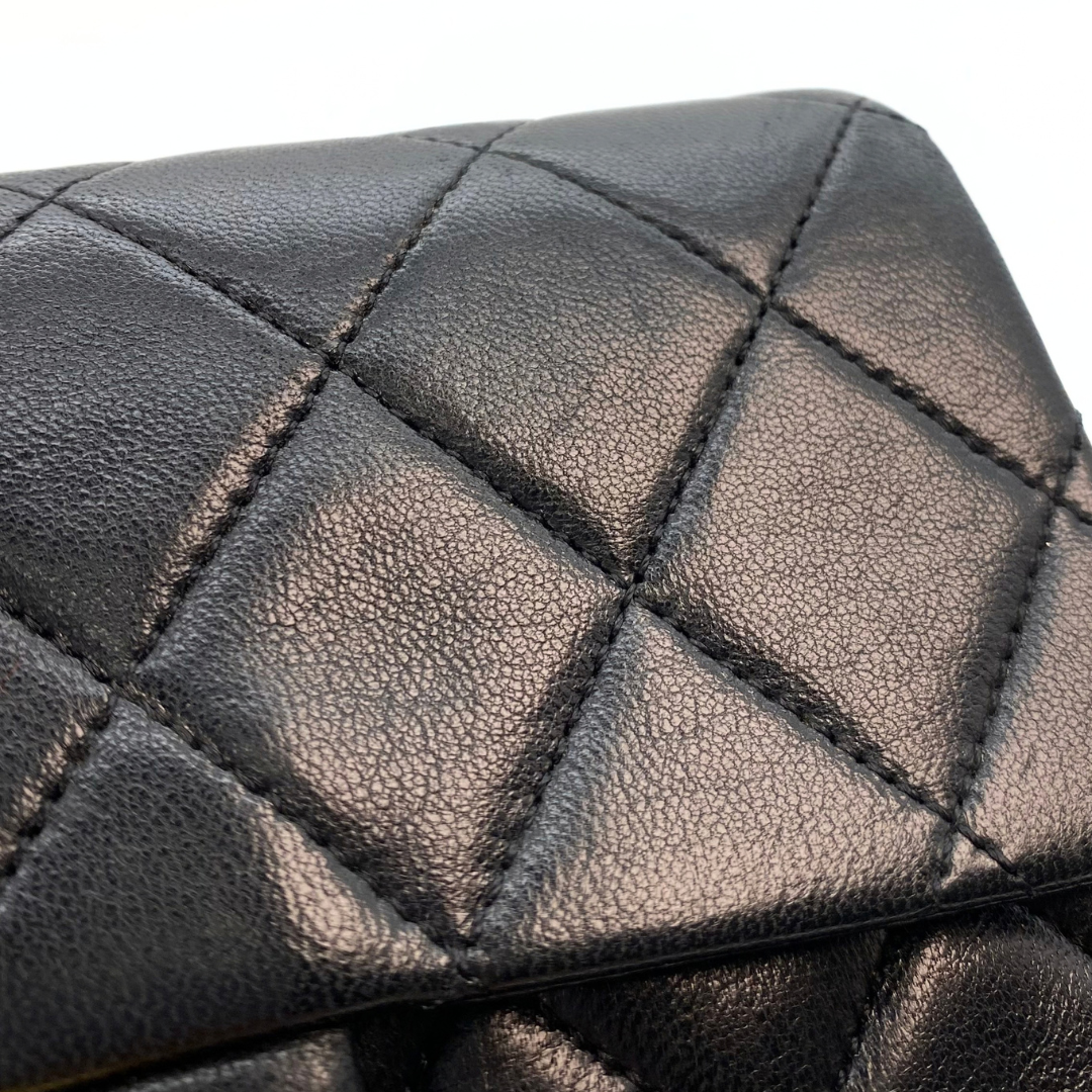 Michiru, 1 Series Square 17cm Black Lambskin with seal and card
