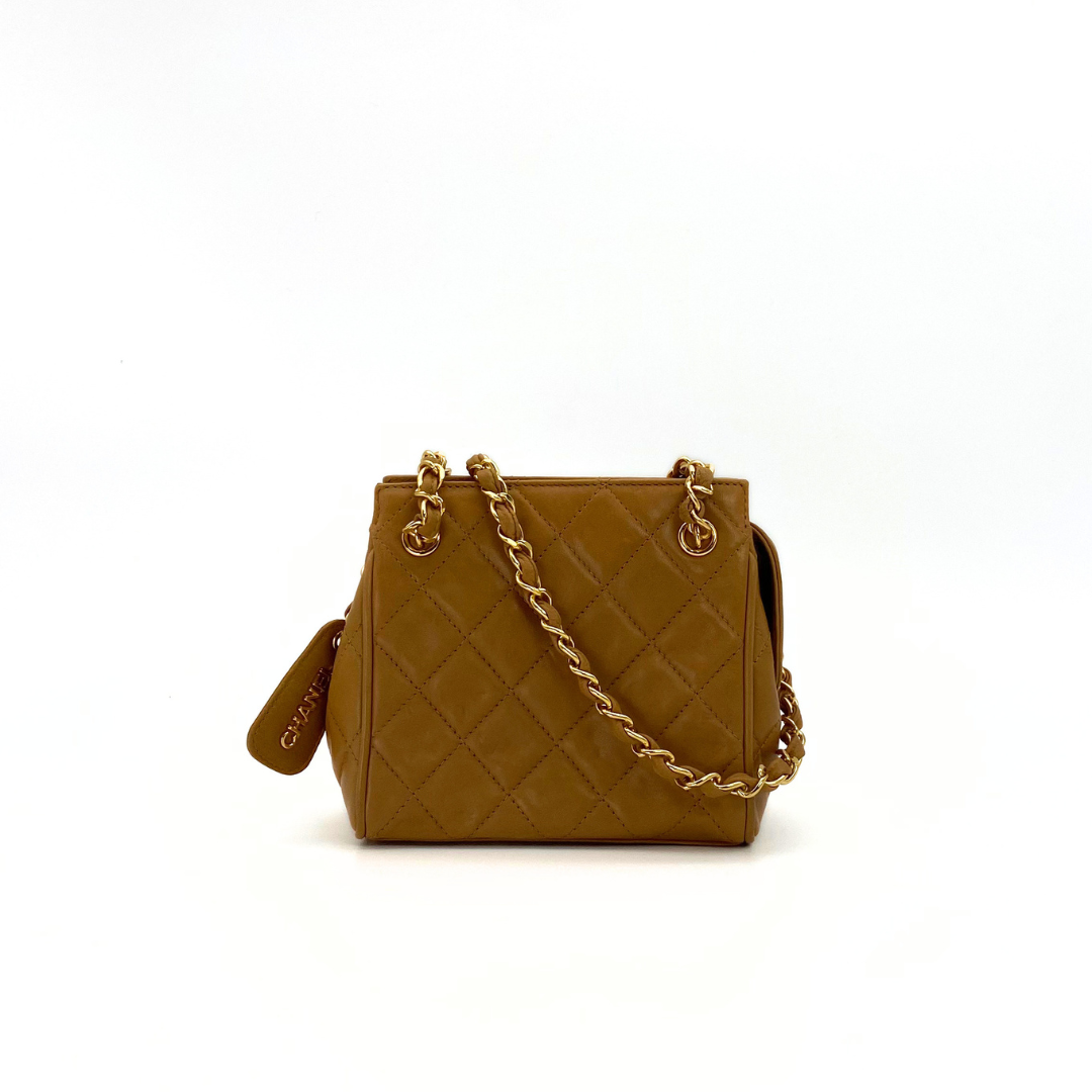 Kotone, 3 Series Matelasse Brown Lambskin with seal and card