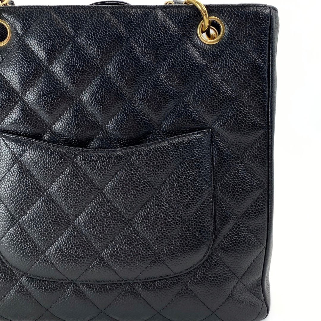 Mahina, 9 Series PST Tote Black Caviar with seal and card