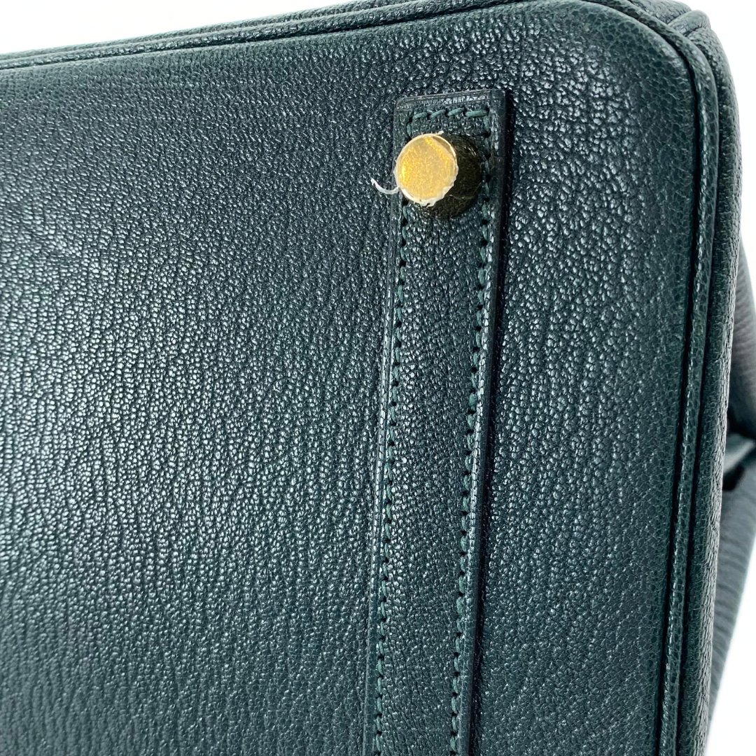 Nanami, 2024 Birkin 30 Vert Moyen Chevre Gold Hardware with stamp W