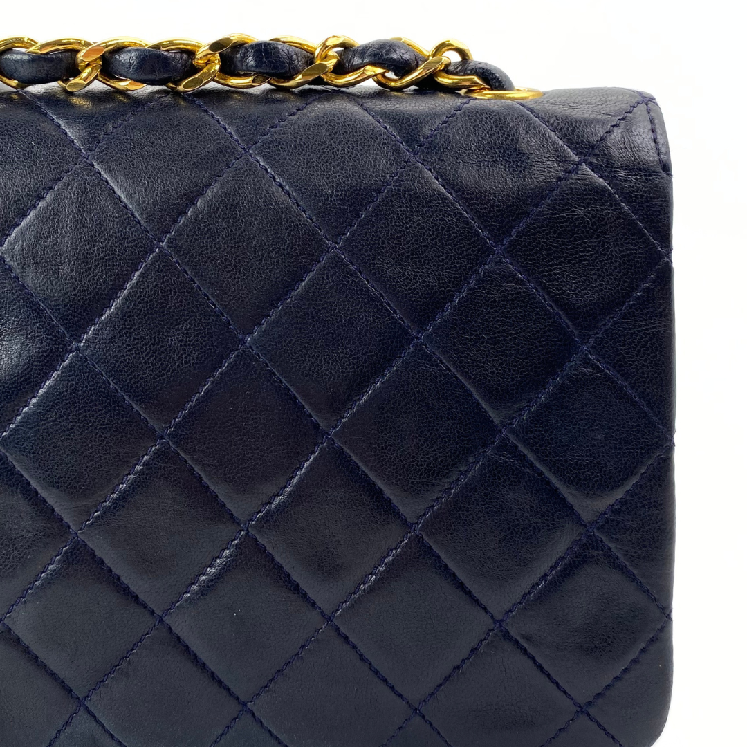 Rorik, 1 Series Mini Circle Coco Navy Lambskin with seal only