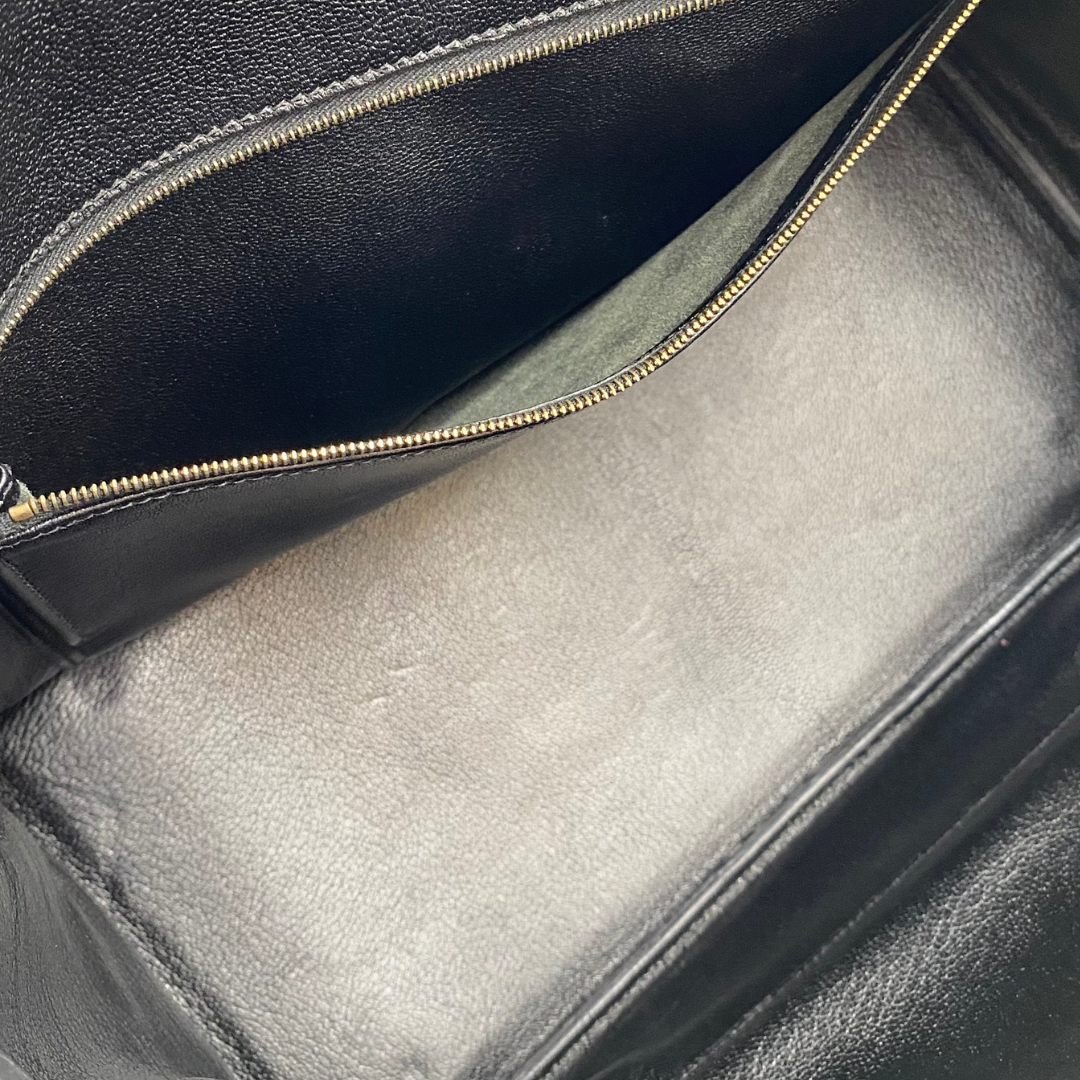 Tavian, 2000 Birkin 35 Black Togo with stamp □D