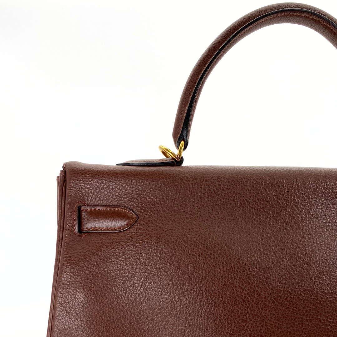 Tsubasa, 2000 Kelly 35 Retourne Marron Fonce Togo with stamp □D