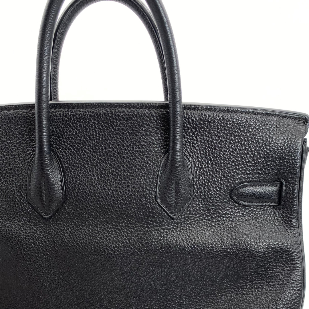 Avenor, 2000 Hat A Courroies 32 Black Togo Silver Hardware with □D
