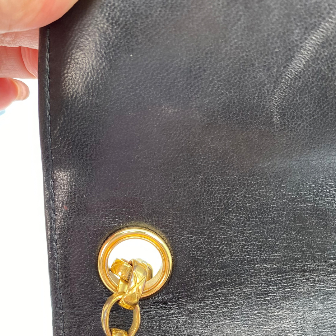 Lori, 2 Series Bijoux Chain Black Lambskin with seal only