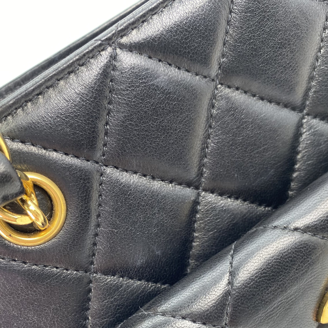 Otto, 4 Series Black Lambskin Envelope Pocket Flap with seal only