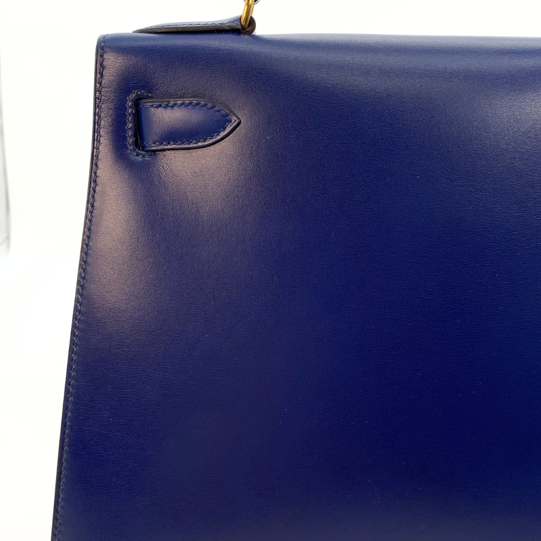 Daneen, 1992 Kelly 28 Blue Boxcalf with stamp 〇V