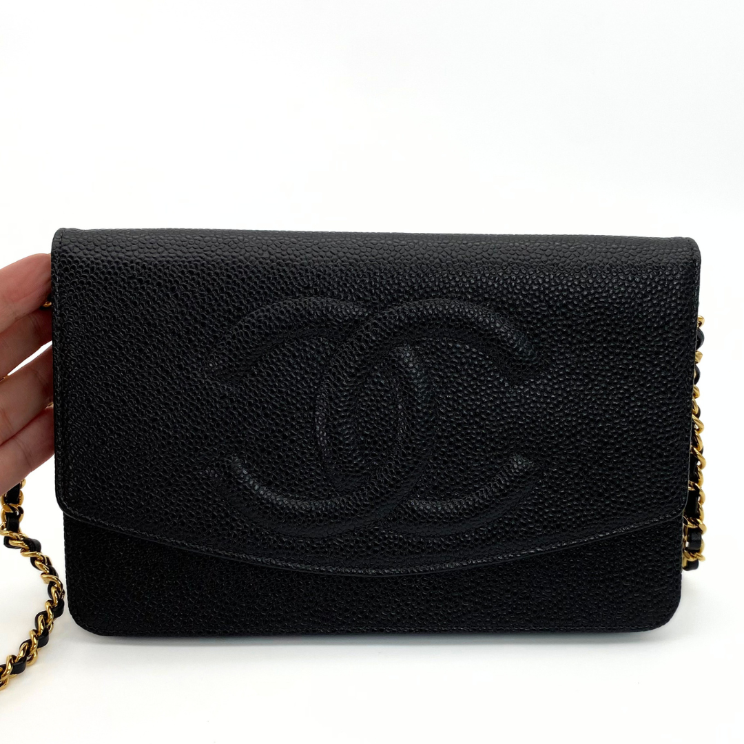 Nari, 5 Series Long Wallet Black Caviar with seal only