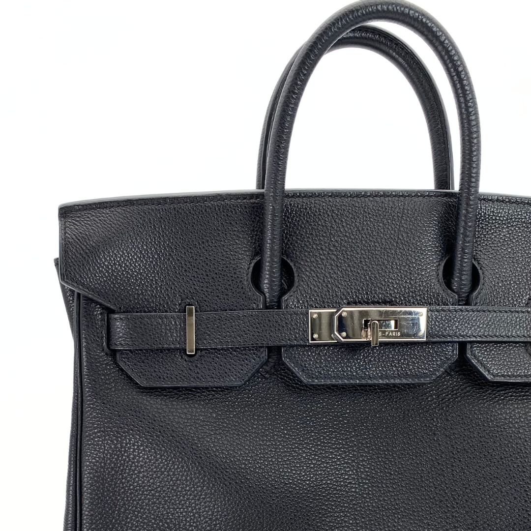 Avenor, 2000 Hat A Courroies 32 Black Togo Silver Hardware with □D
