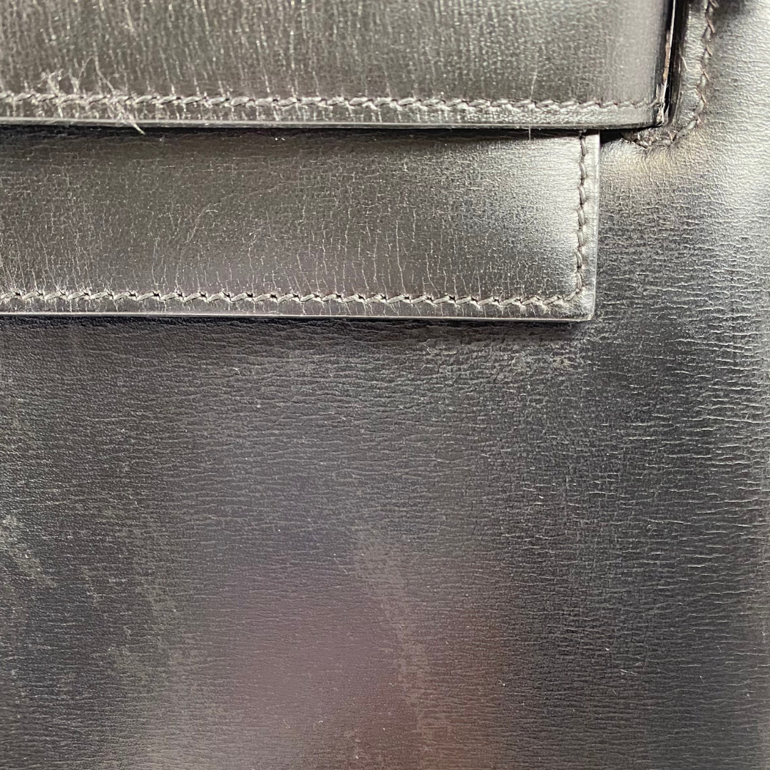 Riko, 1978 Kelly 28 Sellier Black Box Gold Hardware with stamp 〇H