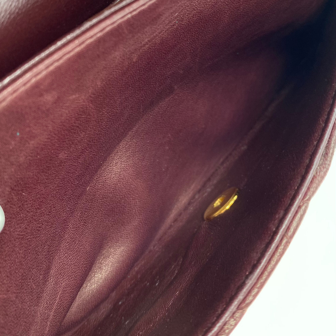 Rune, 5 Series Medium Classic Flap Bordeaux Lambskin with seal only